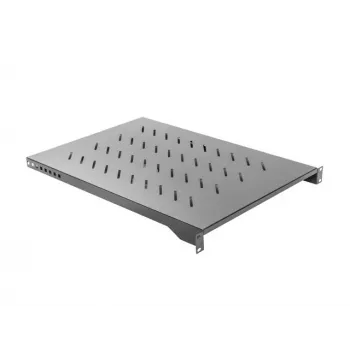 Bandeja para rack LANBERG AK-1010-B para armarios de 19 pulgadas, 1U, 482,6×750×45 mm, carga máx. 15 kg, negro