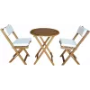 Conjunto de jardín Fieldmann FDZN 4003-T — 4 sillas y mesa, conjunto de exterior