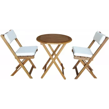 Conjunto de jardín Fieldmann FDZN 4003-T — 4 sillas y mesa, conjunto de exterior
