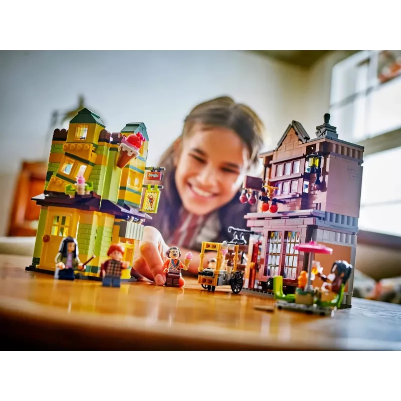 LEGO Harry Potter 76452 Quidditch Supplies Eiscremesalon Mini‑Build‑Set, 795 piezas, 6 minifiguras, edad 8+