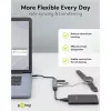 Hub USB Goobay Slim de 4 puertos, USB-C™ a USB-C™/USB-A, USB 3.2 (74459)