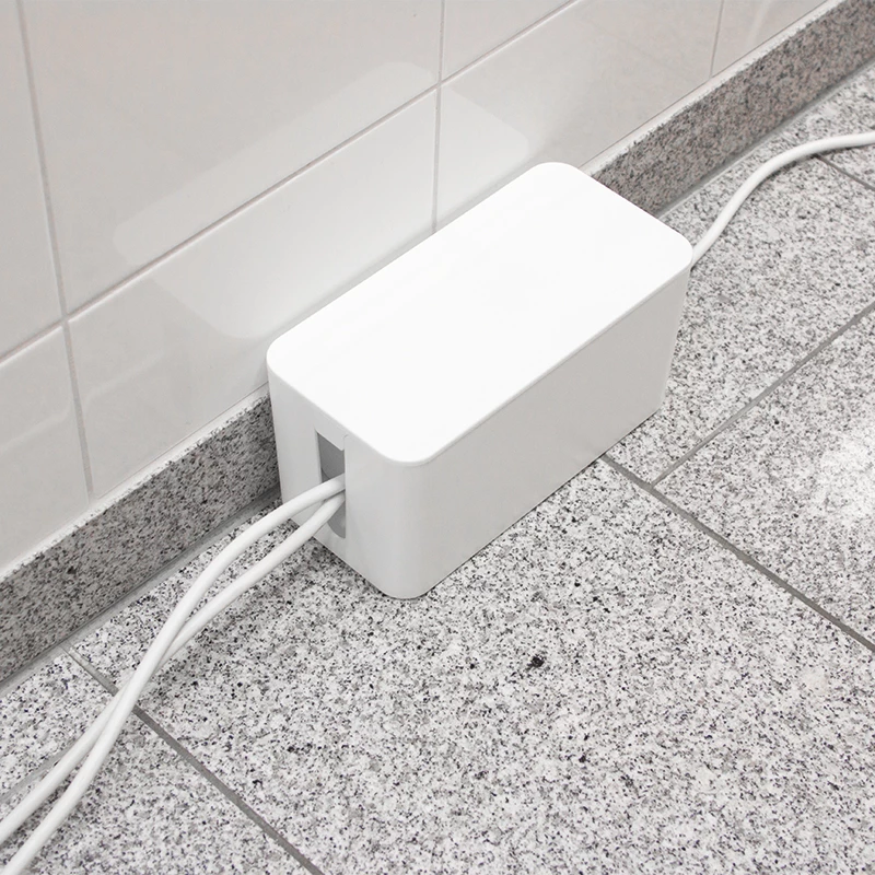 Organizador caja de cables, blanco