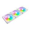Ventilador de caja Darkflash Gauss G24 3-in-1 blanco 120 mm — set de 3, 120 mm