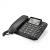 Teléfono analógico Gigaset DL380 con identificación de llamadas, auricular con cable, negro