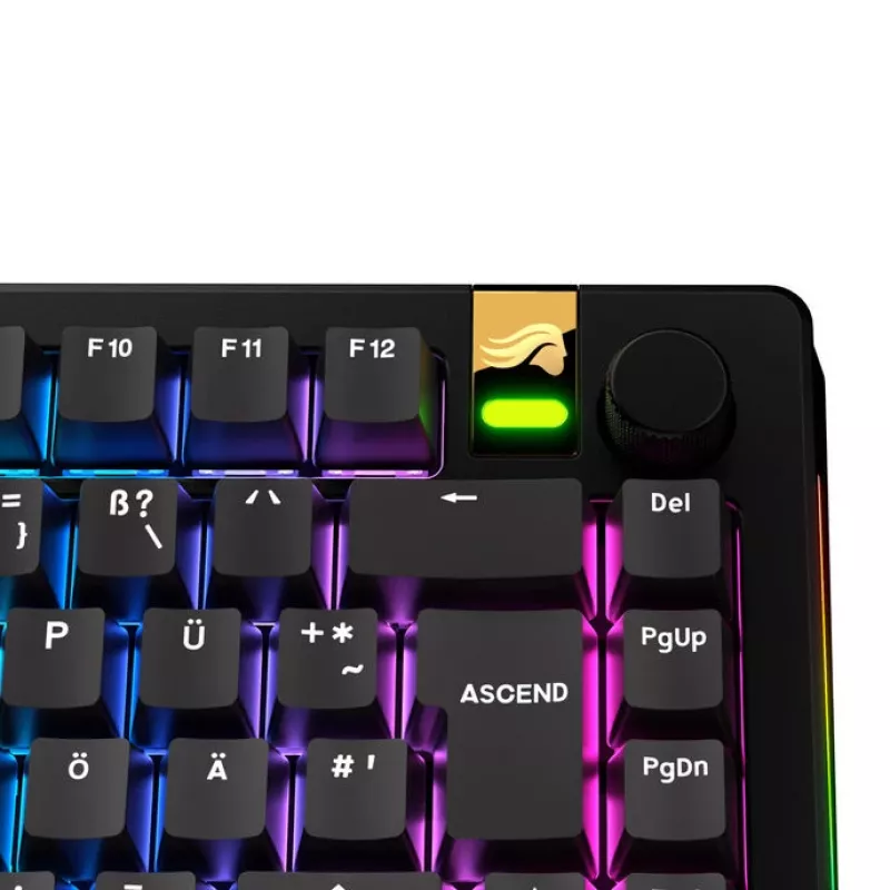 Teclas GLORIOUS GPBT Basics — set de teclas PBT, distribución DE-ISO, negro
