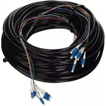 Cable de fibra óptica monomodo LC Ubiquiti InfiniBand/cable de fibra óptica 60,96 m negro