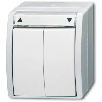 BUSCH-JAEGER interruptor/pulsador de persiana 2601/4W-54 ocean blanco alpino IP44 2601/4W-54 (2601/4W-54)