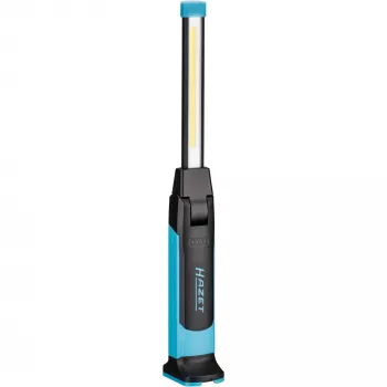 Lámpara de trabajo LED Hazet 1979N-92 con función de carga USB-C, lámpara de inspección portátil recargable