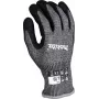 Guantes de trabajo P-84729, talla L (9), resistencia al corte F/7 (negro/gris, 1 par)