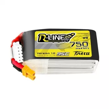 Batería Tattu R-Line 750mAh 14.8V 95C 4S1P JST-XHR