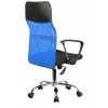 Topeshop KRZESŁO NEMO NIEBIESKIE silla de oficina/ordenador asiento acolchado respaldo de malla