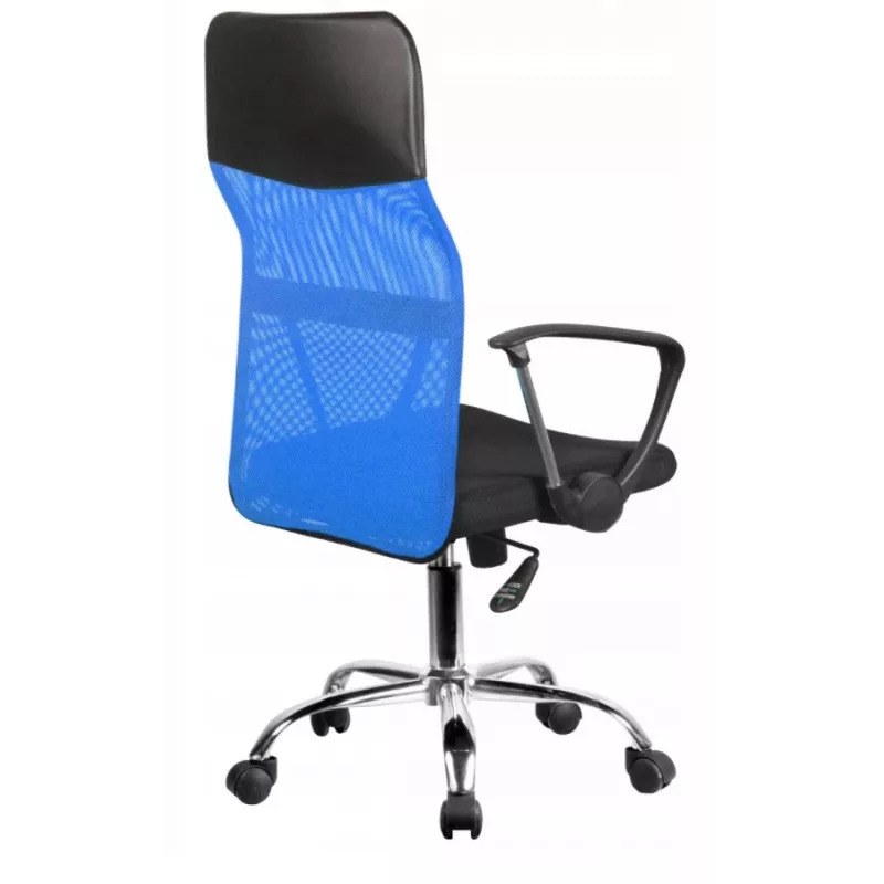 Topeshop KRZESŁO NEMO NIEBIESKIE silla de oficina/ordenador asiento acolchado respaldo de malla