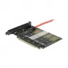 Tarjeta DeLOCK PCI Express x16 a 5 x M.2 Key B / SATA internos