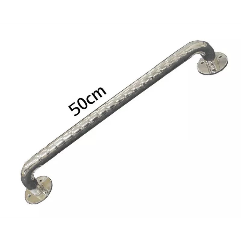 Barra de apoyo de acero inoxidable ondulada para baño 50 cm