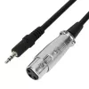 Micrófono para PC MEDIA-TECH MT397S — con cable, entrada XLR, 20–20000 Hz, 150 Ω, -32 dB, cable de 2,4 m, soporte de mesa, negro