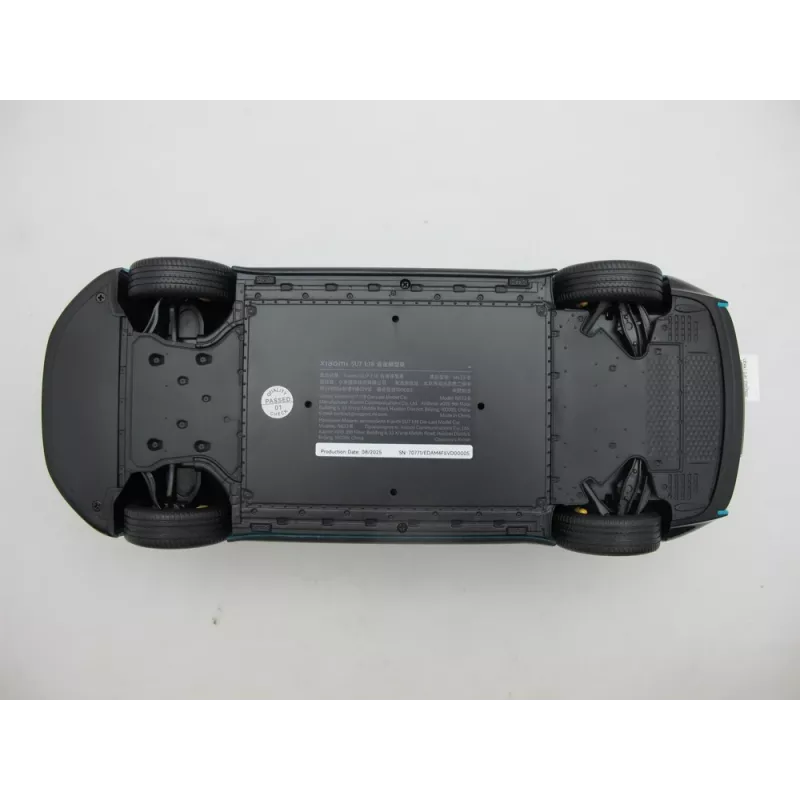 Xiaomi SU7 coche en miniatura de fundición a presión 1:18, Aqua Blue