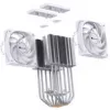 Ventilador de CPU Jonsbo CR-3000E Dual-Tower ARGB White, disipador de aire de doble torre con iluminación ARGB