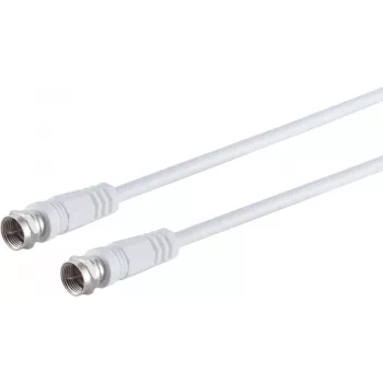 shiverpeaks TR80095-128 cable coaxial SAT, conector F a conector F, 5 m, blanco