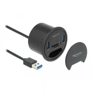 Toma DeLOCK 64152 negra 1 ud. caja