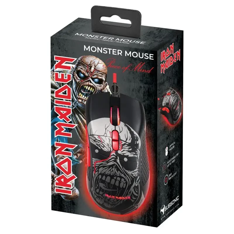 Ratón gaming Subsonic Iron Maiden Piece Of Mind USB
