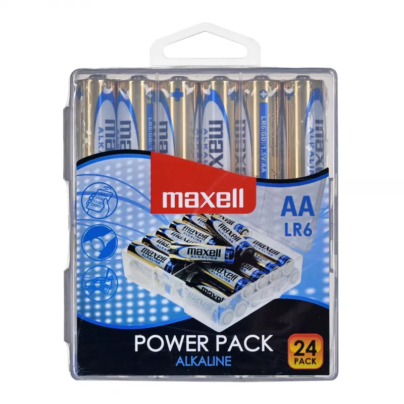 Pila alcalina MAXELL LR6 VALUE BOX, 24 uds.