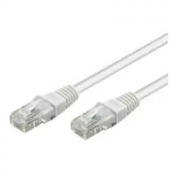 Cable de red Wentronic Goobay CAT 6, U/UTP, blanco, 10 m - mezcla de cobre CCA (68634)