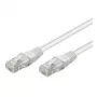 Cable de red Wentronic Goobay CAT 6, U/UTP, blanco, 10 m - mezcla de cobre CCA (68634)