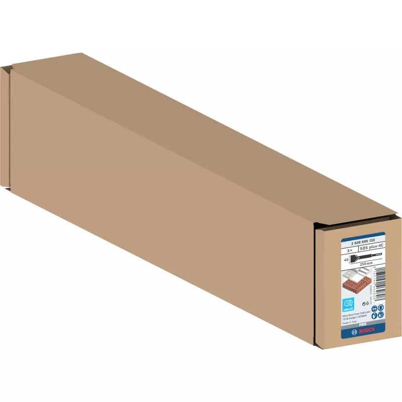 Cincel para martillo percusor Bosch 2 608 690 133 acero inoxidable 250 mm