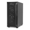 Caja de PC IBOX LUPUS 27 Midi Tower ATX, cristal templado, RGB, 455×200×380 mm, compatible con ATX, GPU hasta 32 cm
