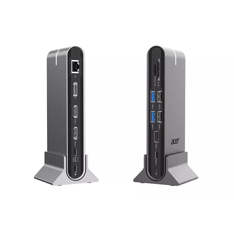 Docking station universal Acer Type-C 15en1 (USB-C, 15 puertos), Docking station + Hub USB