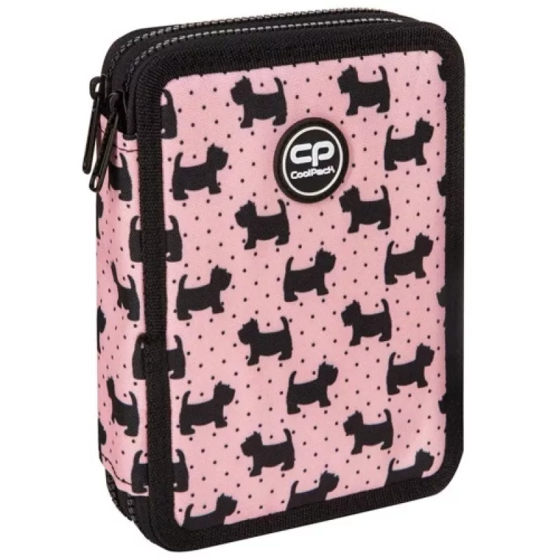 Estuche escolar de dos pisos con accesorios Coolpack Jumper XL Doggies