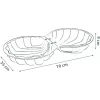 Life Double Sandpit Shell, juego de jardín