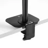 Maclean MC-929 placa de refuerzo de sobremesa para soportes de monitor de escritorio, negro