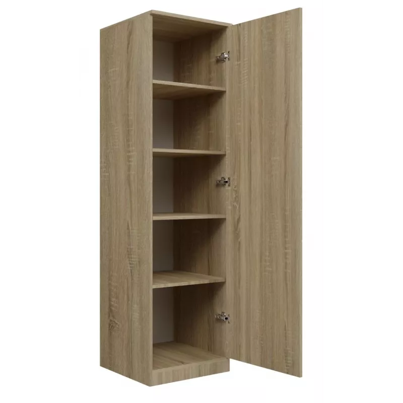 Armario ropero Topeshop SD-50 SON KPL 5 baldas 1 puerta roble