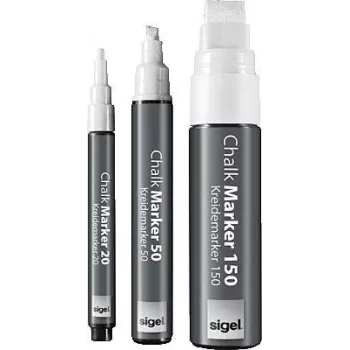 Rotulador de tiza Sigel GL178 blanco