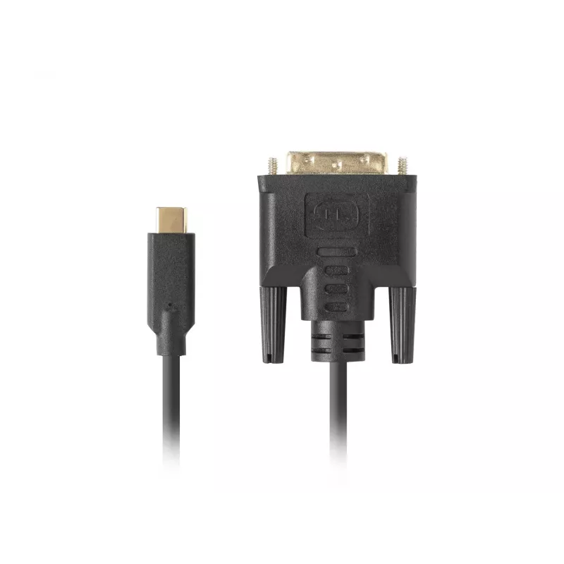 Adaptador de cable de vídeo LANBERG CA-CMDV-10CU-0030-BK, USB Type-C a DVI-D, 3 m, negro