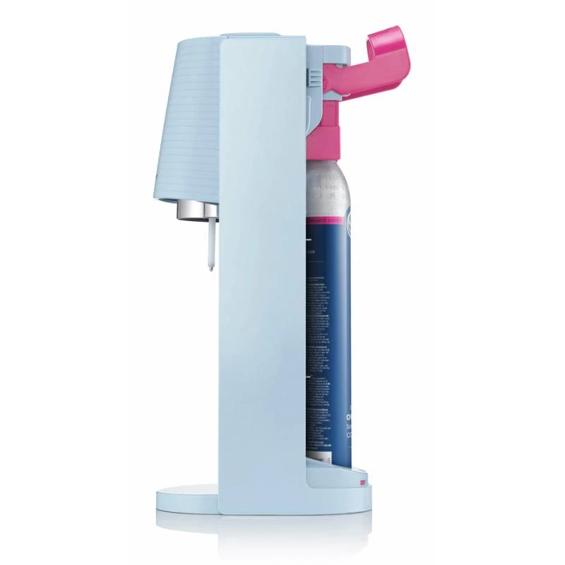 SodaStream Máquina de soda Terra azul claro QC con CO2 y botella PET de 1L