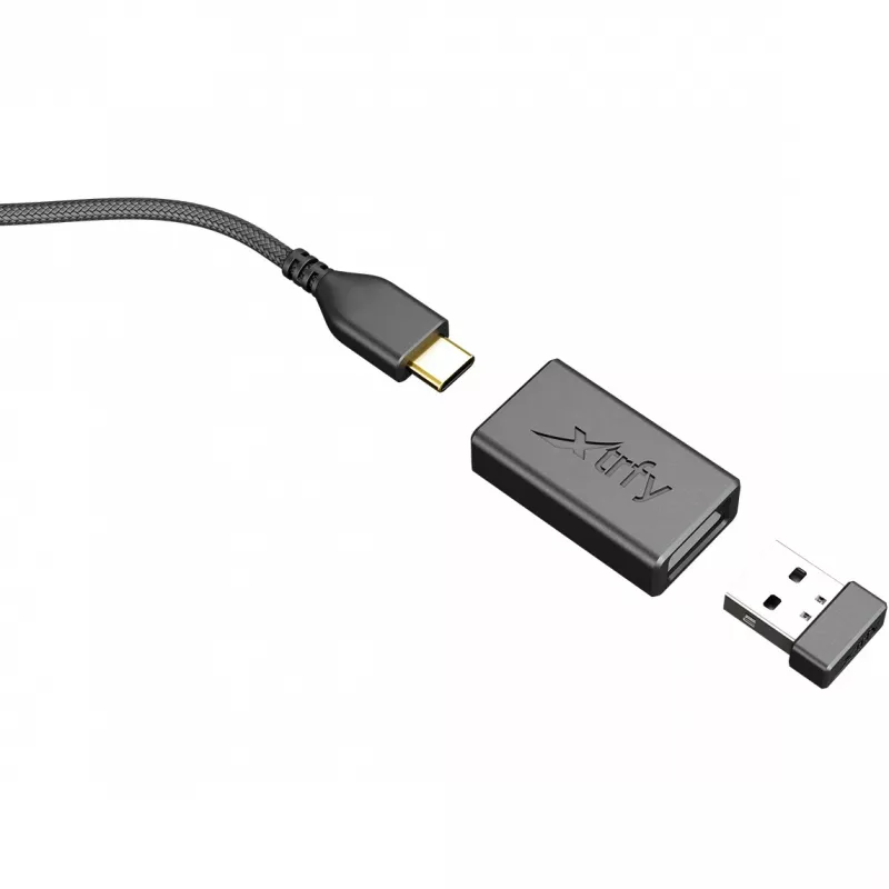 Xtrfy M8 ratón gaming con cable/inalámbrico 400-26000 CPI Low Front ultraligero único (M8W-negro)