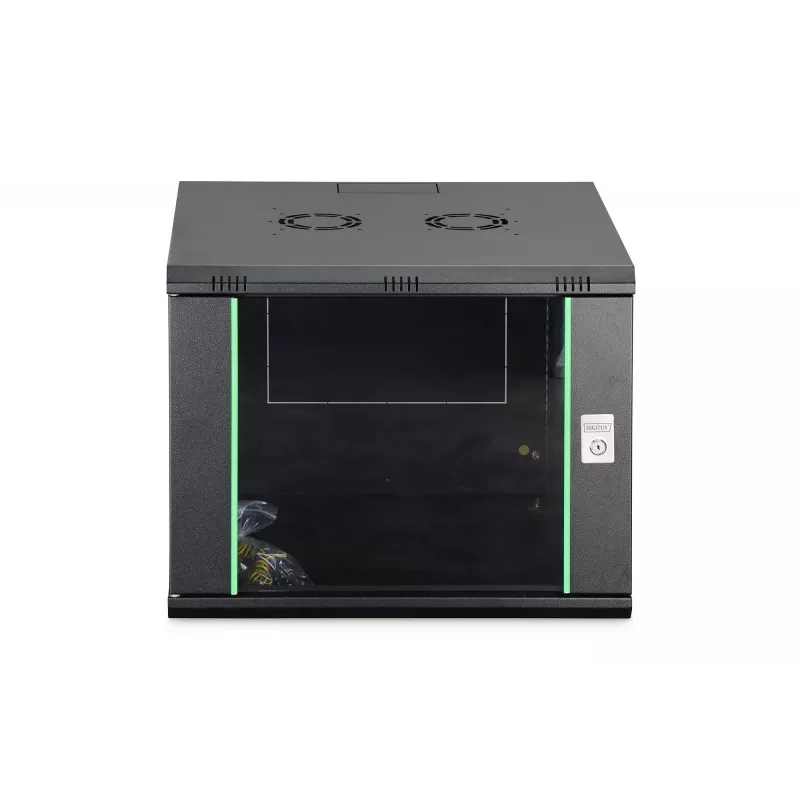 Armario de red de pared DIGITUS Dynamic-N 9HE 19 pulgadas 600x600 mm, IP20, cerradura con llave, sin montar