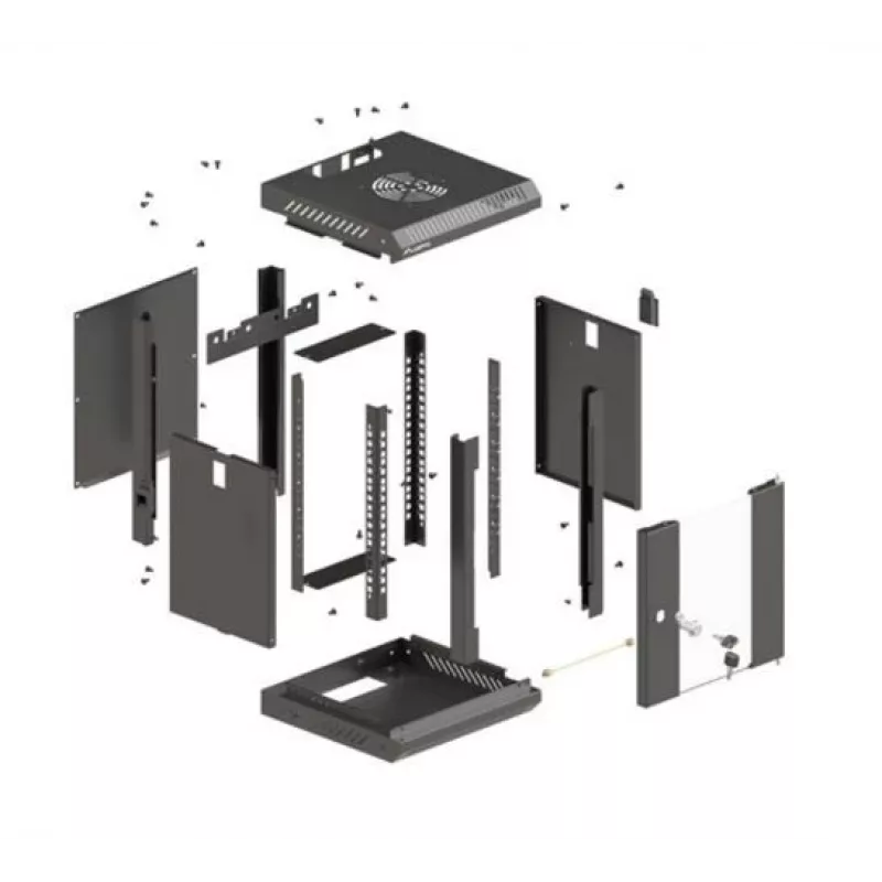 Rack de montaje en pared Lanberg WF11-3306-10B 6U negro capacidad 30 kg