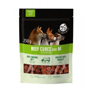 Snack de entrenamiento PetRepublic ternera, talla M, 250 g — premio de adiestramiento