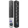 Protector contra sobretensiones Qoltec 50112 negro 6 tomas AC 230V 3m