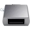 Adaptador Satechi USB-C a USB 3.0 Space Gray diseño elegante y alta calidad - diseño compacto - - - (179979)