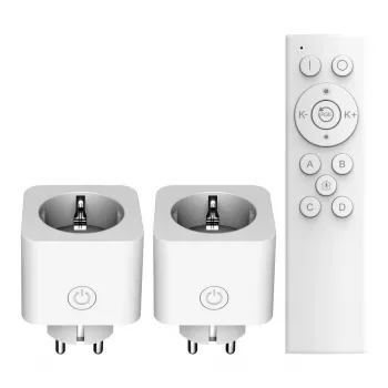 Kit de inicio de enchufes inteligentes Wi-Fi TRUST 71399 — 2,4 GHz, blanco, 0,25 kg