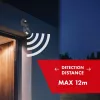 Sensor de movimiento y crepuscular de pared 180° Maclean MCE25 GR, máx. 1200W, gris