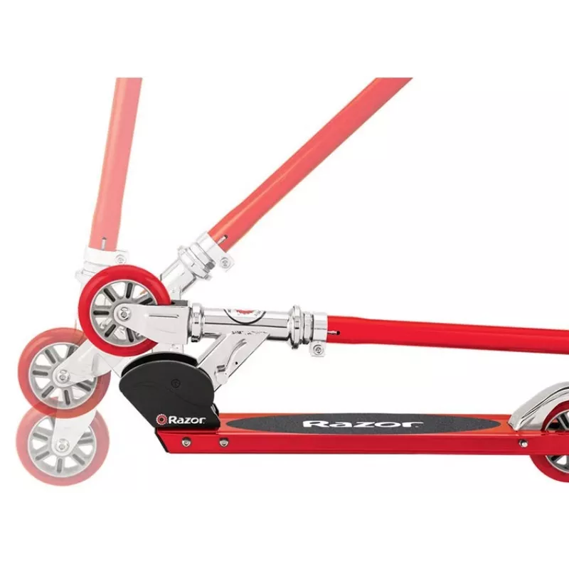 Razor S Sport 13073058 patinete, acero, plegable, freno de guardabarros trasero, rojo/negro