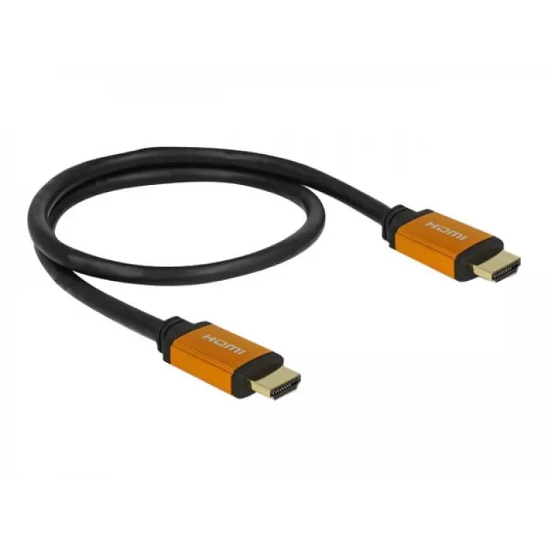 Cable HDMI DeLOCK 85729 2 m HDMI tipo A estándar negro dorado