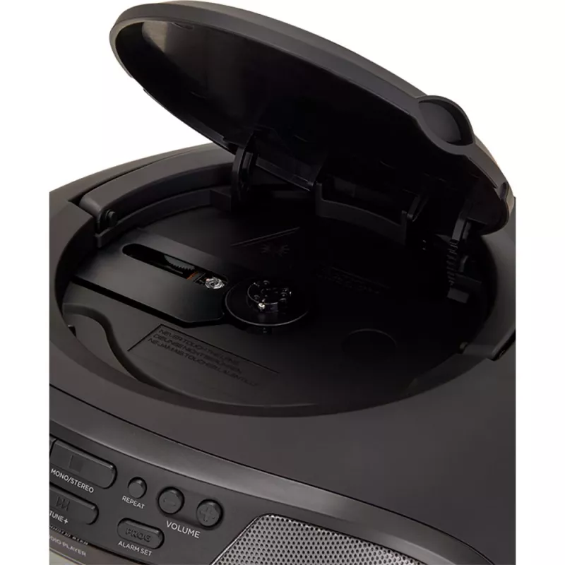 Microcadena de audio Aiwa BBTU-400BK, reproductor CD/MP3/FM-PLL/BT (Negro)