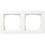Marco embellecedor Gira E1 2 canales, Blanco puro (modelo 0212150)