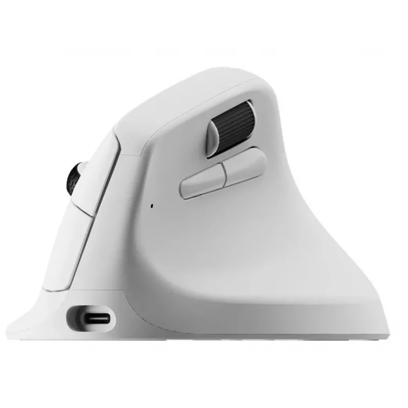 Ratón mecánico Keychron M5 8K blanco (M5-A24) con cable/inalámbrico, diseño compacto